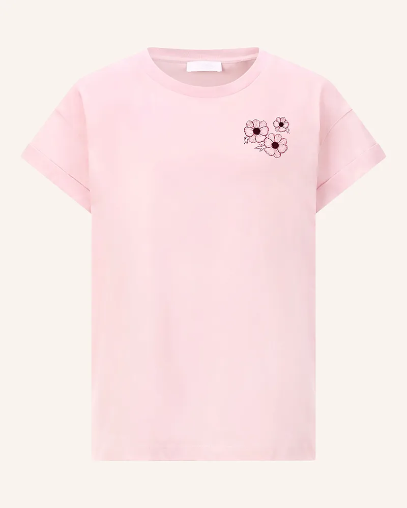 Rich&Royal T-Shirt BOYFIREND mit Schmucksteinen Rosa