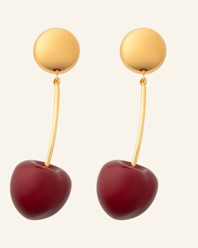 Vanessa Baroni Ohrhänger Cherry Earrings Cherry By Glambou gold Gold