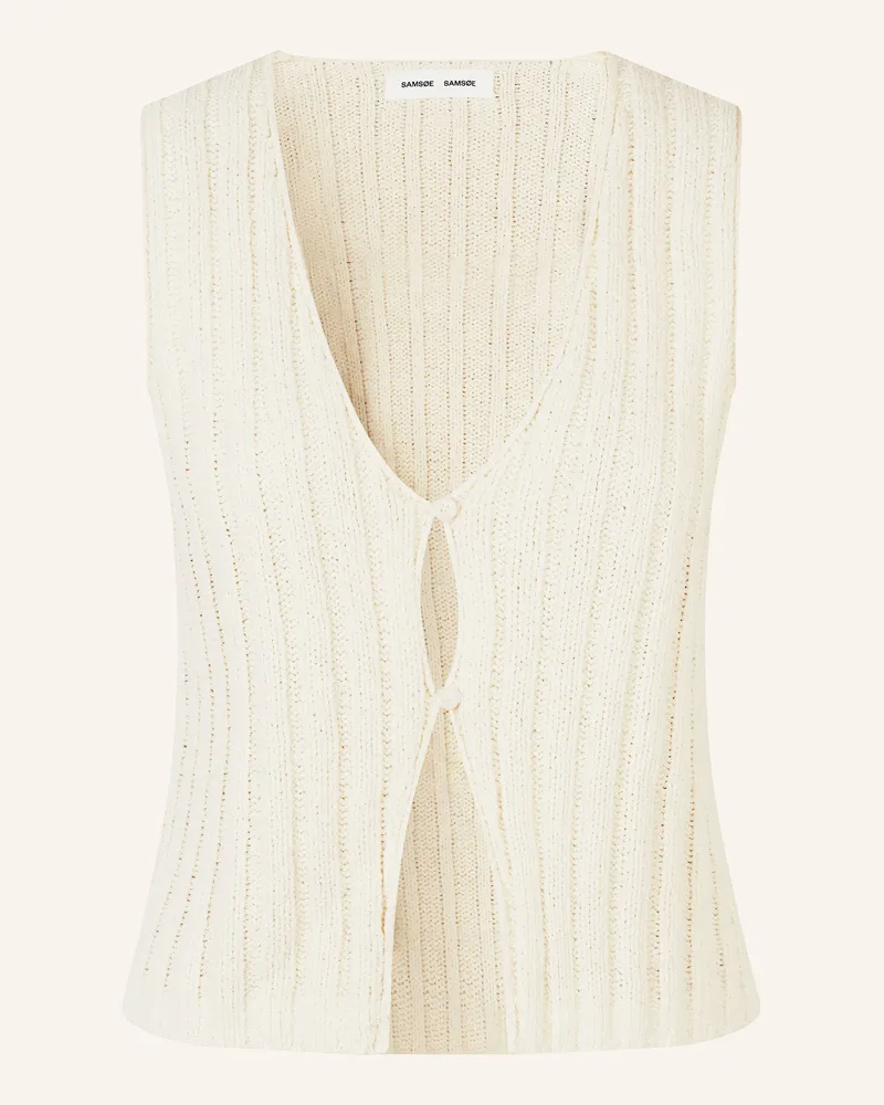 Samsøe & Samsøe Stricktop Salou weiss Weiss