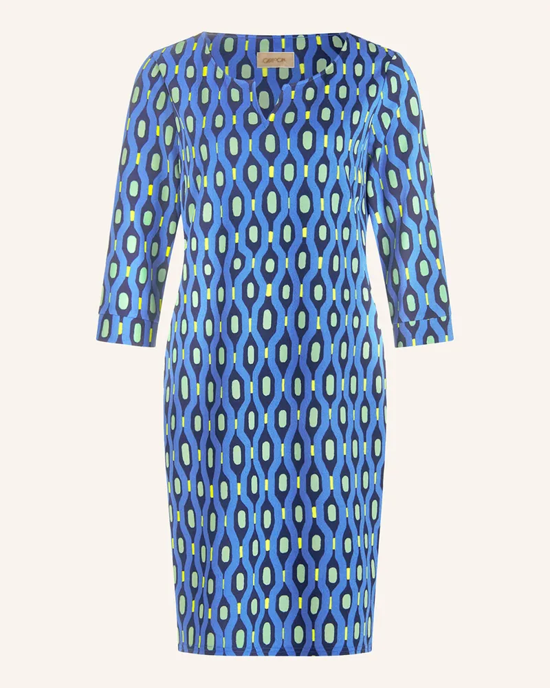 Cartoon Kleid mit 3/4-Arm Hellblau