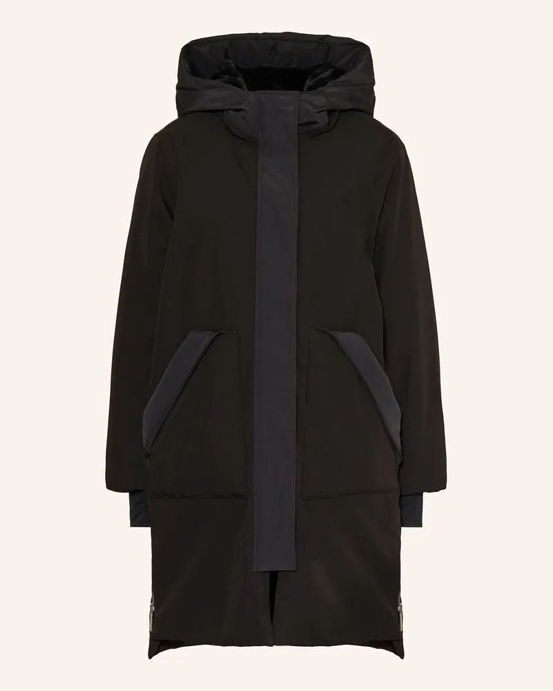 Mos Mosh Parka LISSA mit Kunstpelz Schwarz