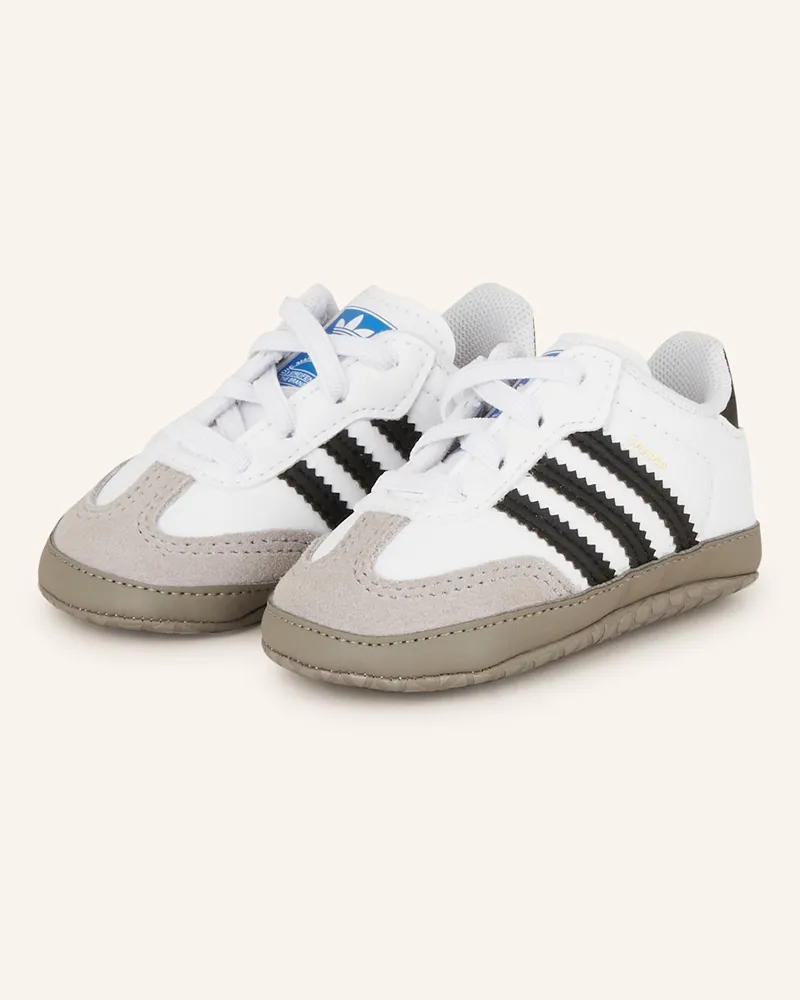 adidas Krabbelschuhe Samba Crib weiss Weiss
