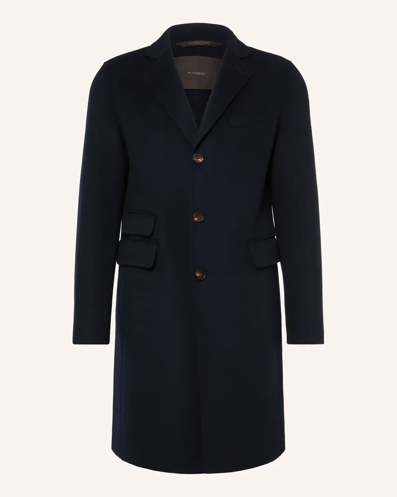 windsor. Wollmantel Cesarino blau Dunkelblau