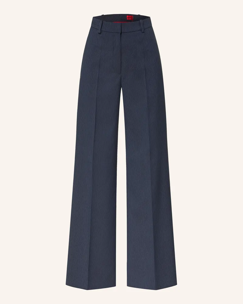 HUGO BOSS Marlenehose Hasmina blau Dunkelblau