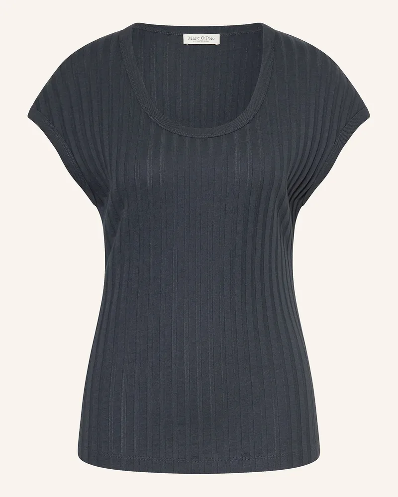 Marc O'Polo Strickshirt Dunkelblau