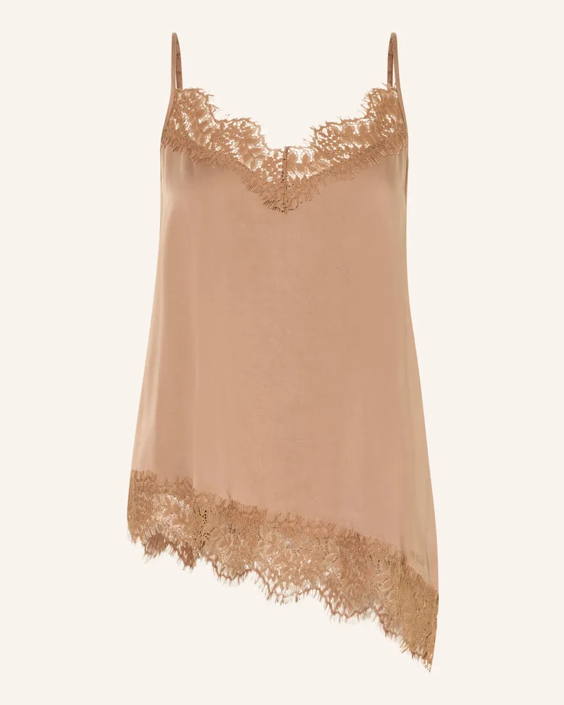 OH APRIL Satintop TAMI mit Spitze Braun