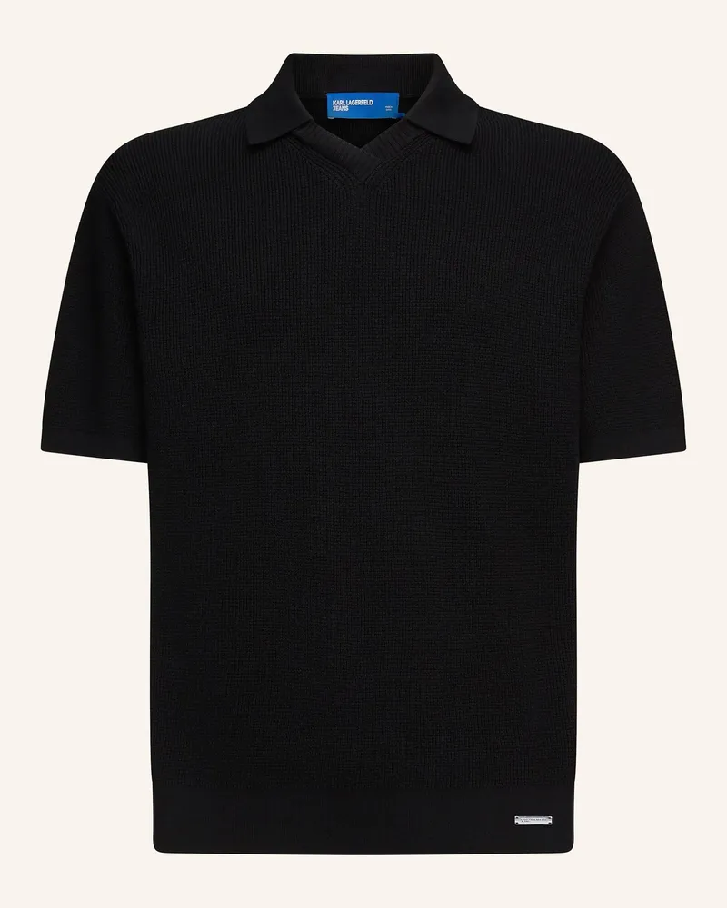 Karl Lagerfeld Poloshirt schwarz Schwarz