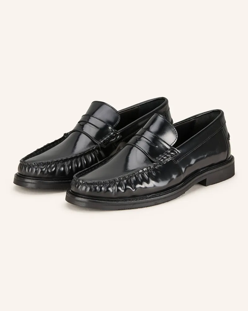 Mrs & HUGS Penny-Loafer Schwarz