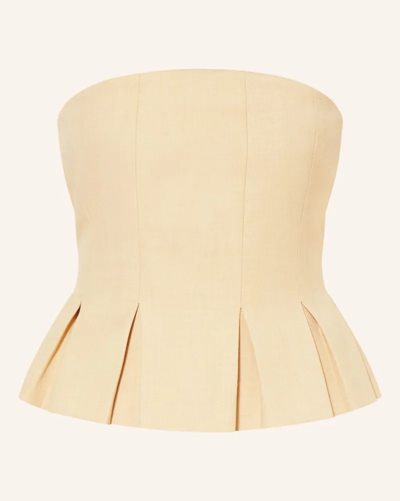 Gestuz Off-Shoulder-Bluse GZSTACY Hellgelb