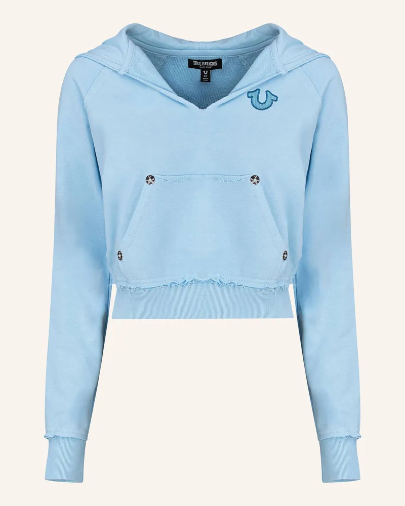 True Religion Hoodie Hellblau