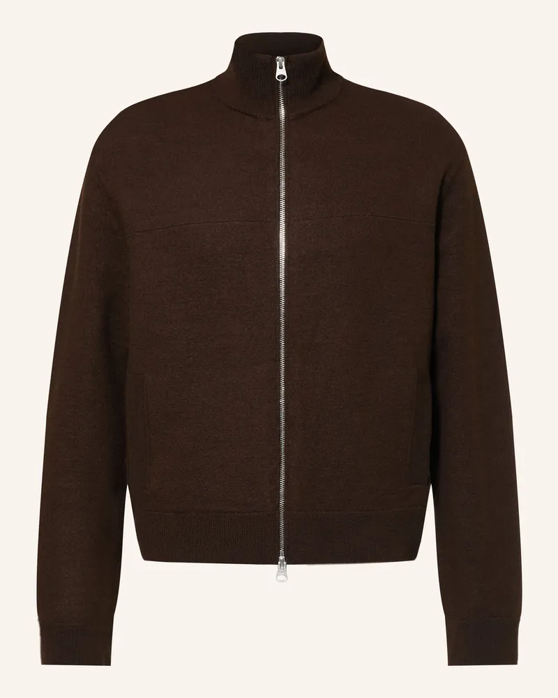 Arket Strickjacke braun Dunkelbraun