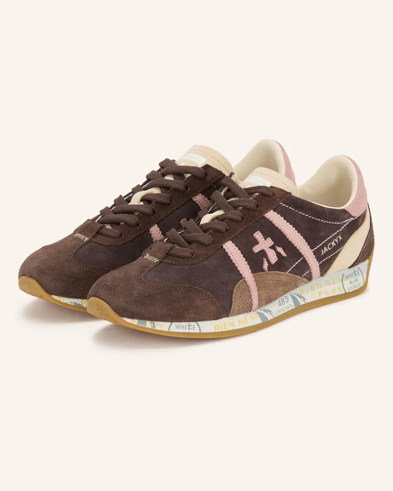 Premiata Sneaker Jacky braun Dunkelrot