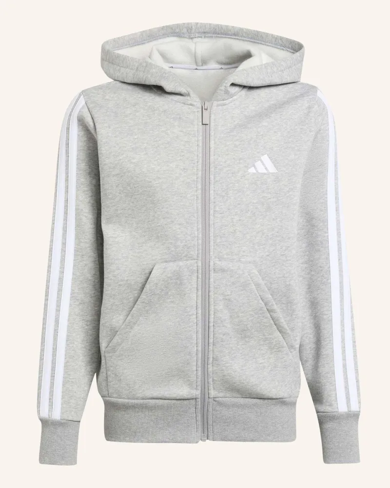 adidas Sweatjacke Essentials Full Zip grau Weiss