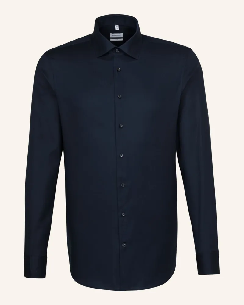Seidensticker Business Hemd Slim Fit Dunkelblau