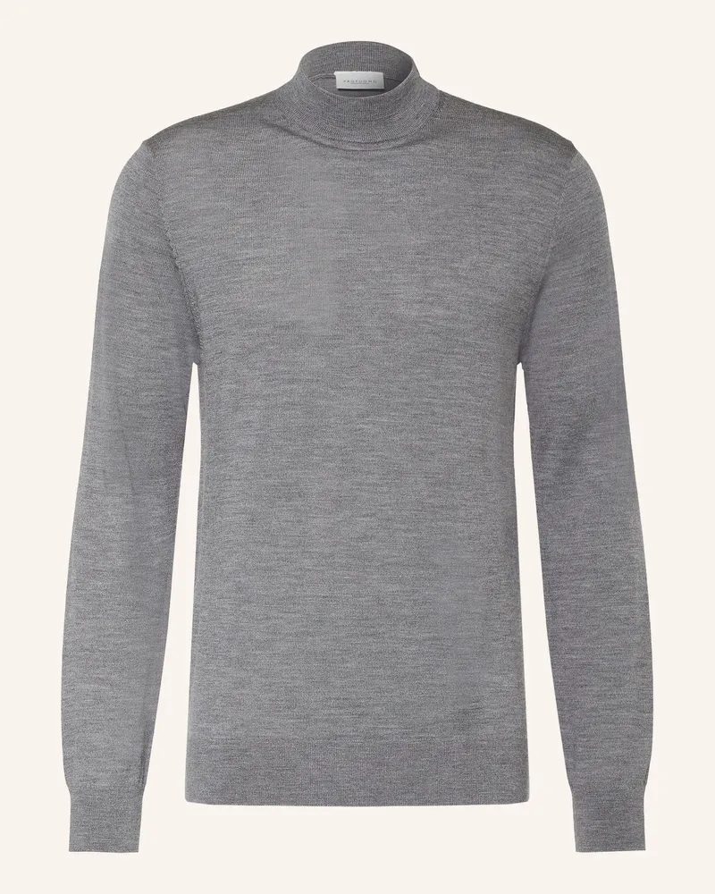 Profuomo Pullover Aus Merinowolle grau Grau