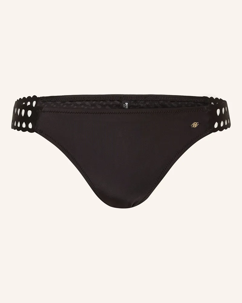 HUGO BOSS Basic-Bikini-Hose EYELET Schwarz
