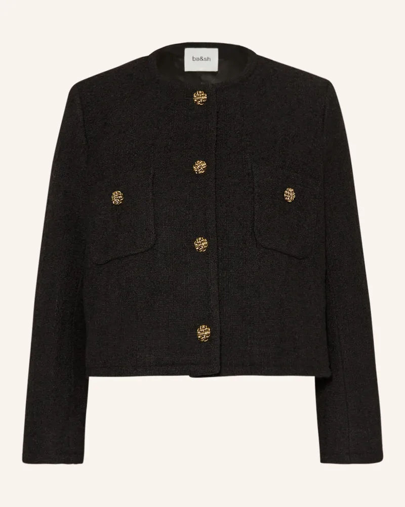 ba&sh Bouclé-Jacke MEREDITH Schwarz