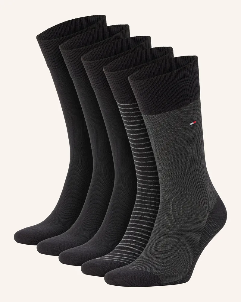 Tommy Hilfiger 5er-Pack Socken Mit Geschenkbox schwarz Schwarz