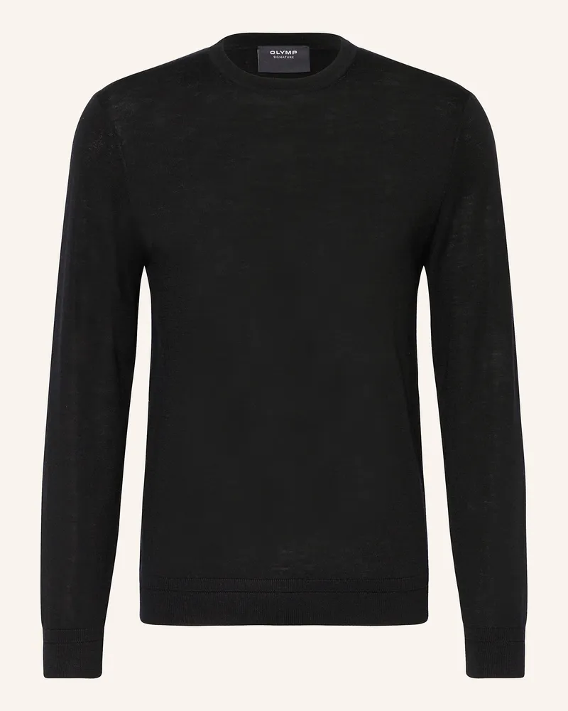 Olymp Pullover schwarz Schwarz