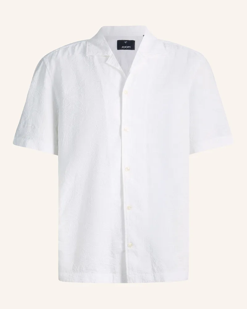 JOOP! Kurzarm-Hemd Loose Fit Weiss