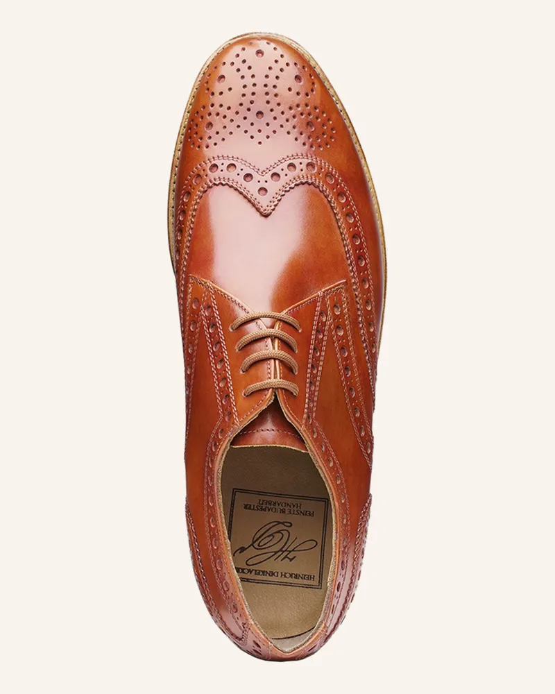 Heinrich Dinkelacker Schnürer ZÜRICH FULL-BROGUE TC - COGNAC - bei  MyBestBrands shoppen