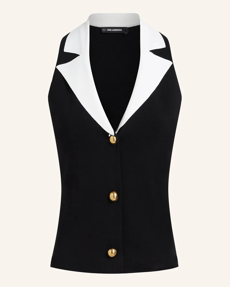 Karl Lagerfeld Top Schwarz