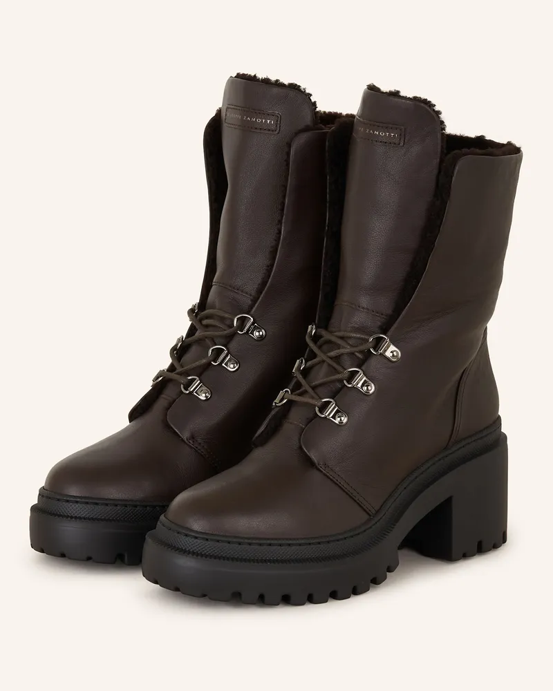 Giuseppe Zanotti Schnürboots MARTINI Dunkelbraun