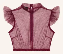 Dirndlbluse Heiki Mit Glitzergarn rot