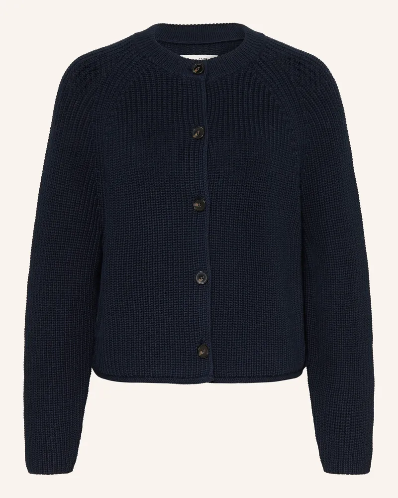 Marc O'Polo Strickjacke blau Dunkelblau