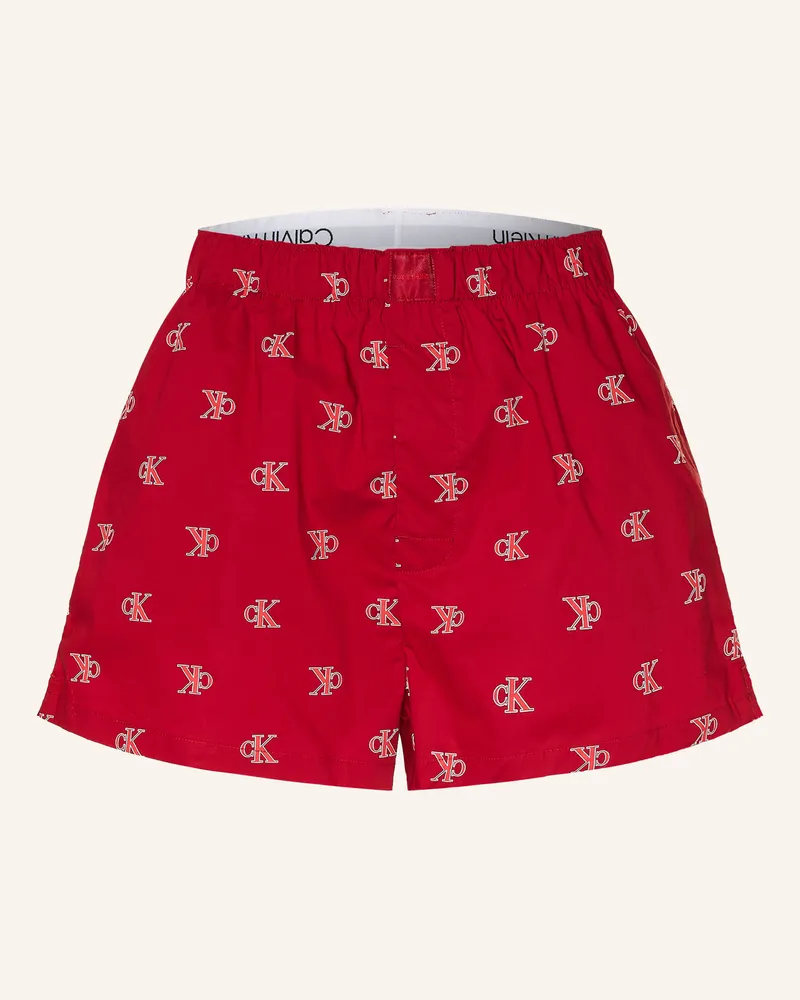 Calvin Klein Schlafshorts rot Rot