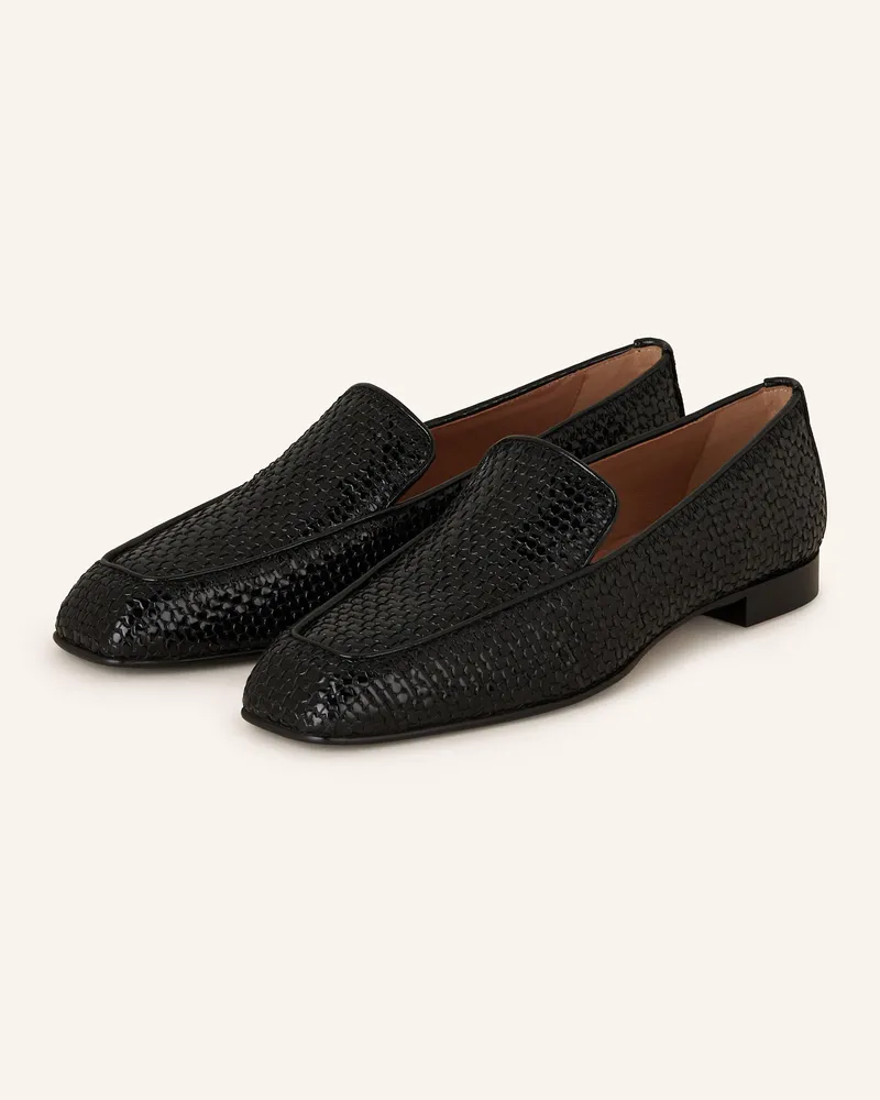 Aquazzura Lack-Slipper CY Schwarz