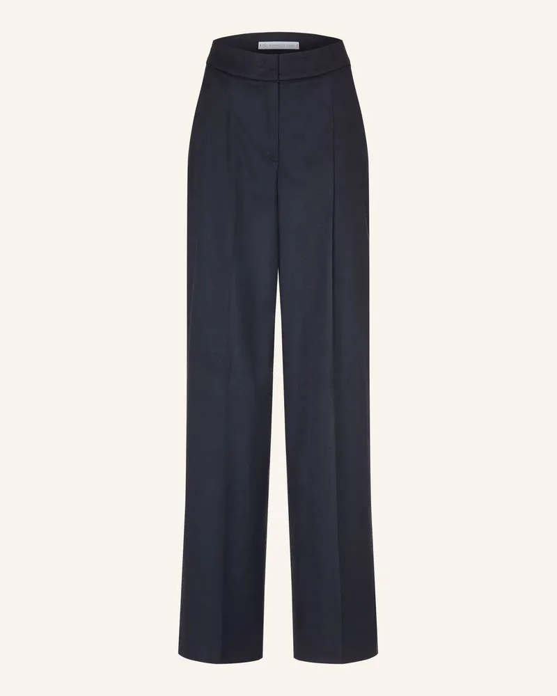 RAFFAELLO ROSSI  Marlenehose Willow Aus Flanell blau Dunkelblau
