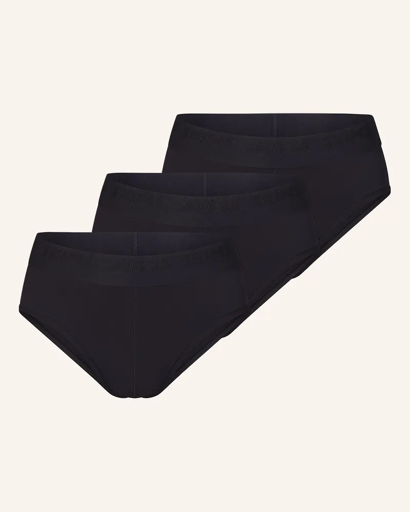 SKIMS 3er-Pack Slips SKIMS STRETCH Schwarz