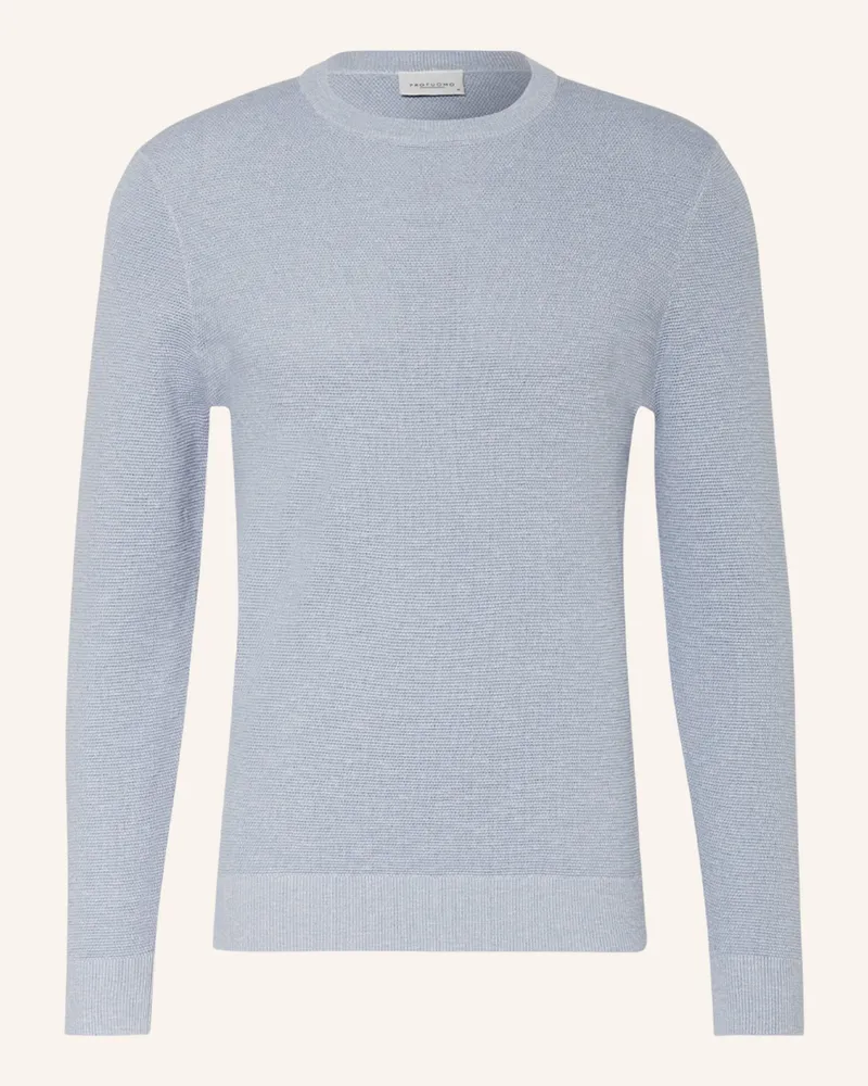 Profuomo Pullover blau Hellblau