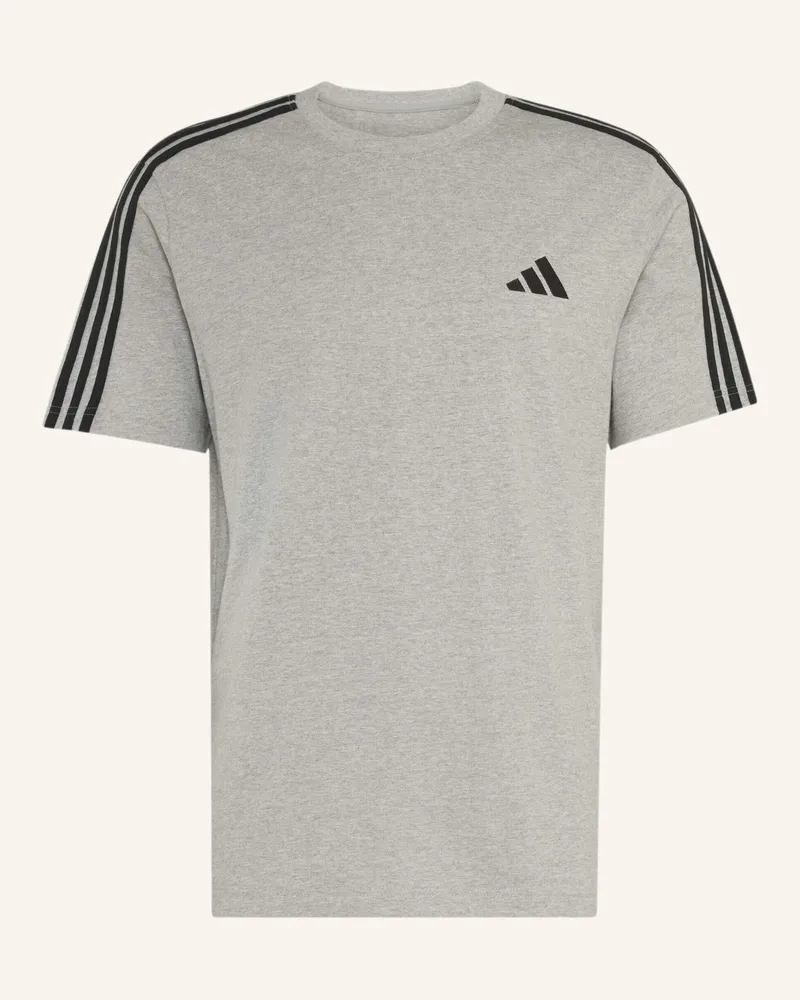 adidas T-Shirt 3s grau Weiss