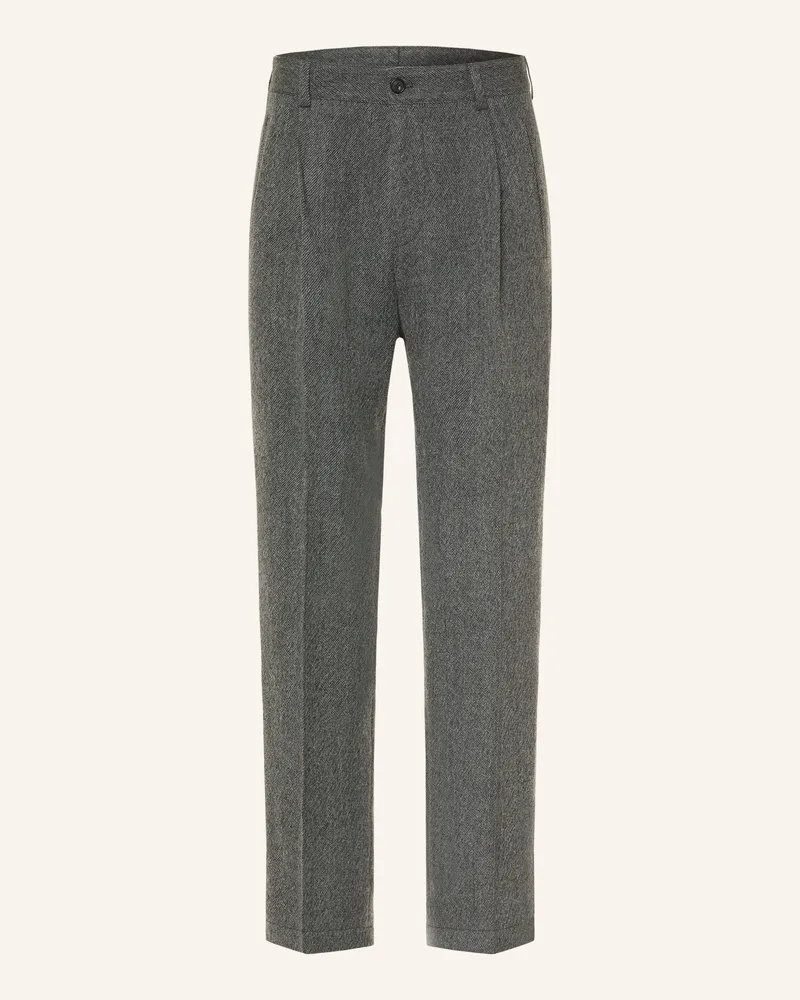 Strellson Flanellhose Jarod Loose Fit grau Dunkelgrau