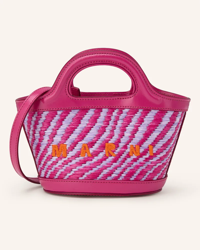 Marni Handtasche Tropicalia Micro pink Pink