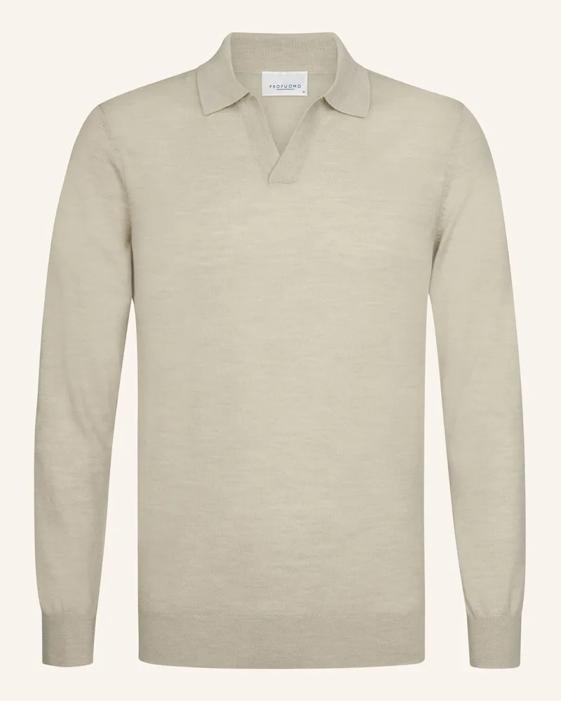 Profuomo Poloshirt beige Beige