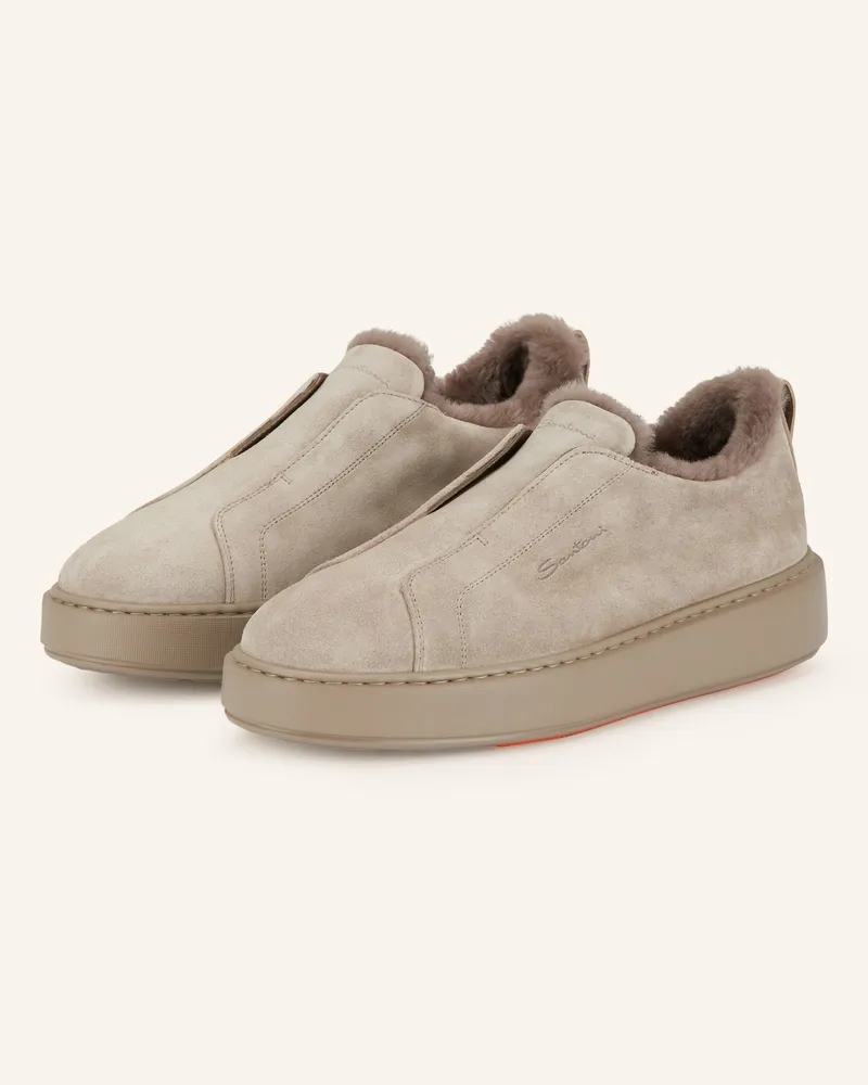 Santoni Slip-on-Sneaker VICTORY Taupe