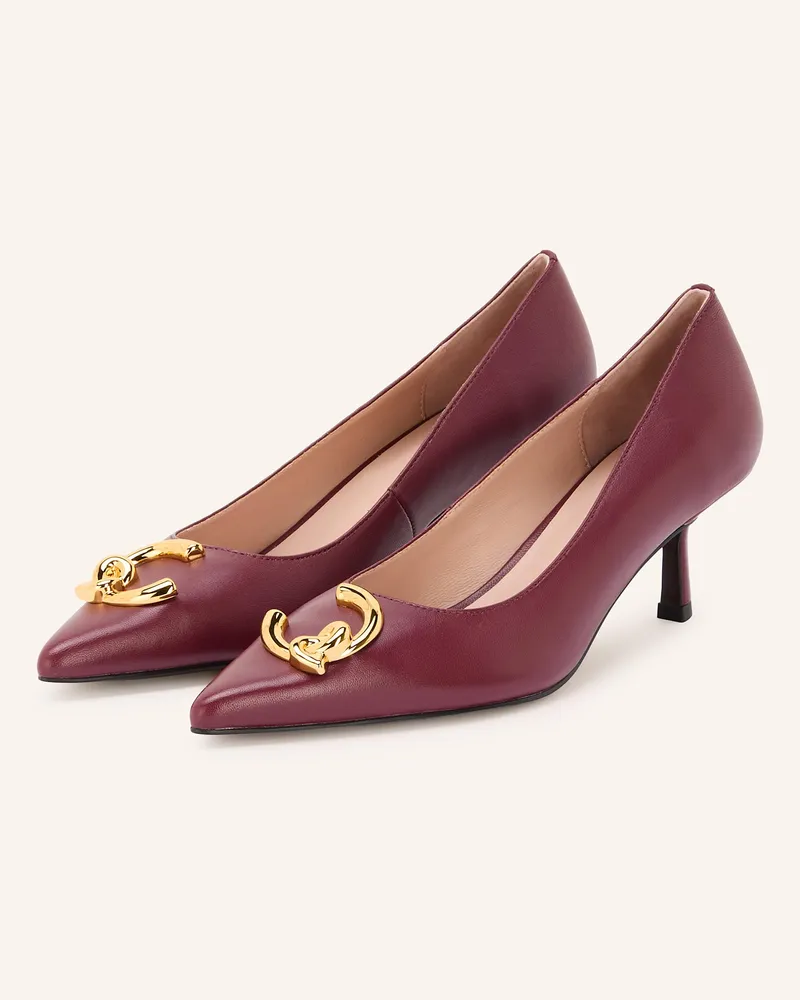 Coccinelle Pumps Dunkelrot