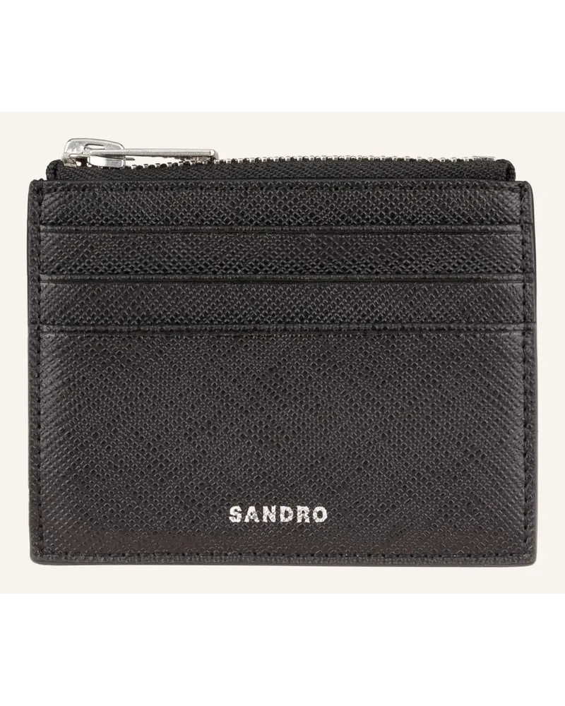 Sandro Saffiano-Geldbörse Schwarz