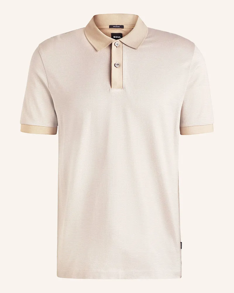 HUGO BOSS Jersey-Poloshirt PARLAY Beige