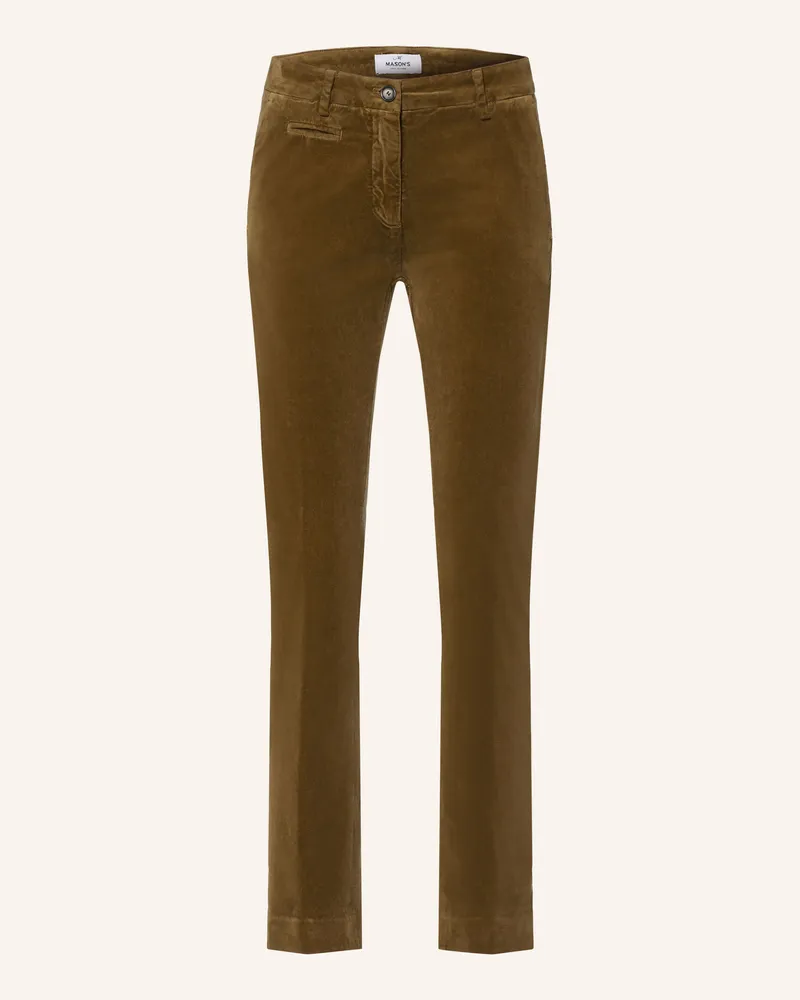 Mason's Marlenehose New York gruen Braun