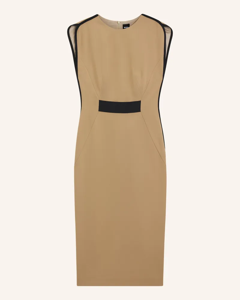 HUGO BOSS Etuikleid Detira Aus Jersey beige Beige