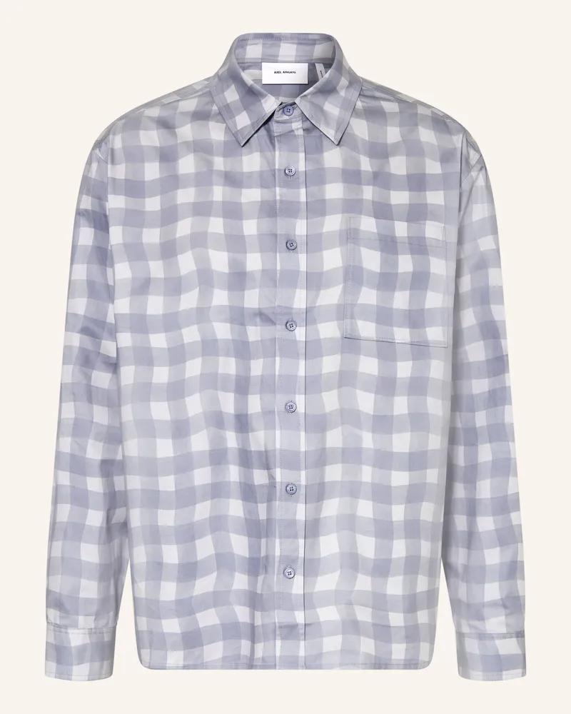 Axel Arigato Hemd Distort Comfort Fit blau Grau
