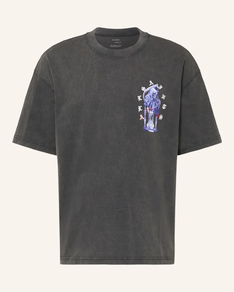 AllSaints T-Shirt Timer schwarz Schwarz