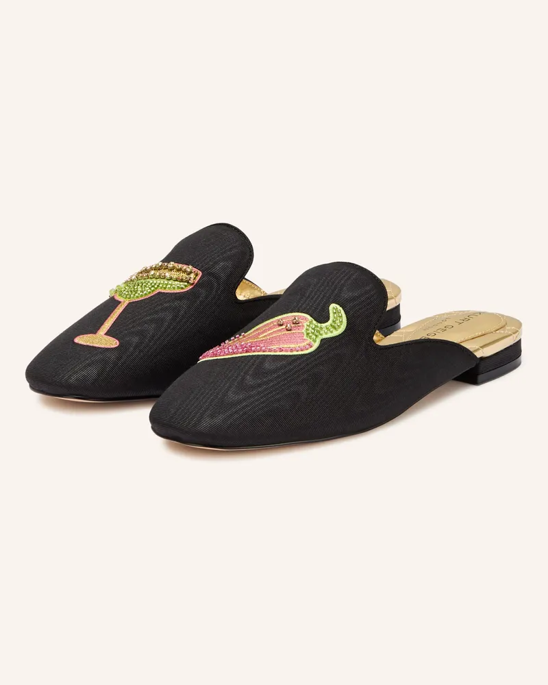 Kurt Geiger Mules Mit Schmucksteinen schwarz Schwarz