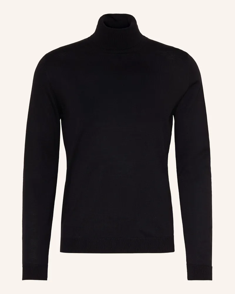 Roberto Collina Rollkragenpullover Aus Merinowolle schwarz Schwarz