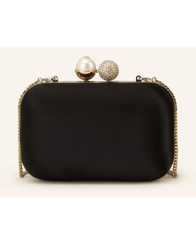 Jimmy Choo Clutch CLOUD mit Schmucksteinen Schwarz