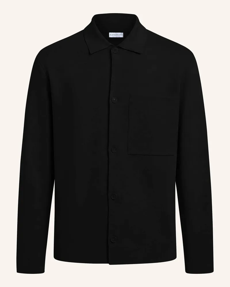 KIEFERMANN Kiefermann Kompakte Strickjacke Aus Merinowolle Clemenso schwarz Schwarz
